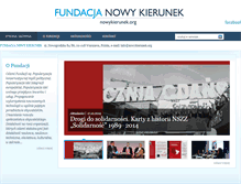 Tablet Screenshot of nowykierunek.org